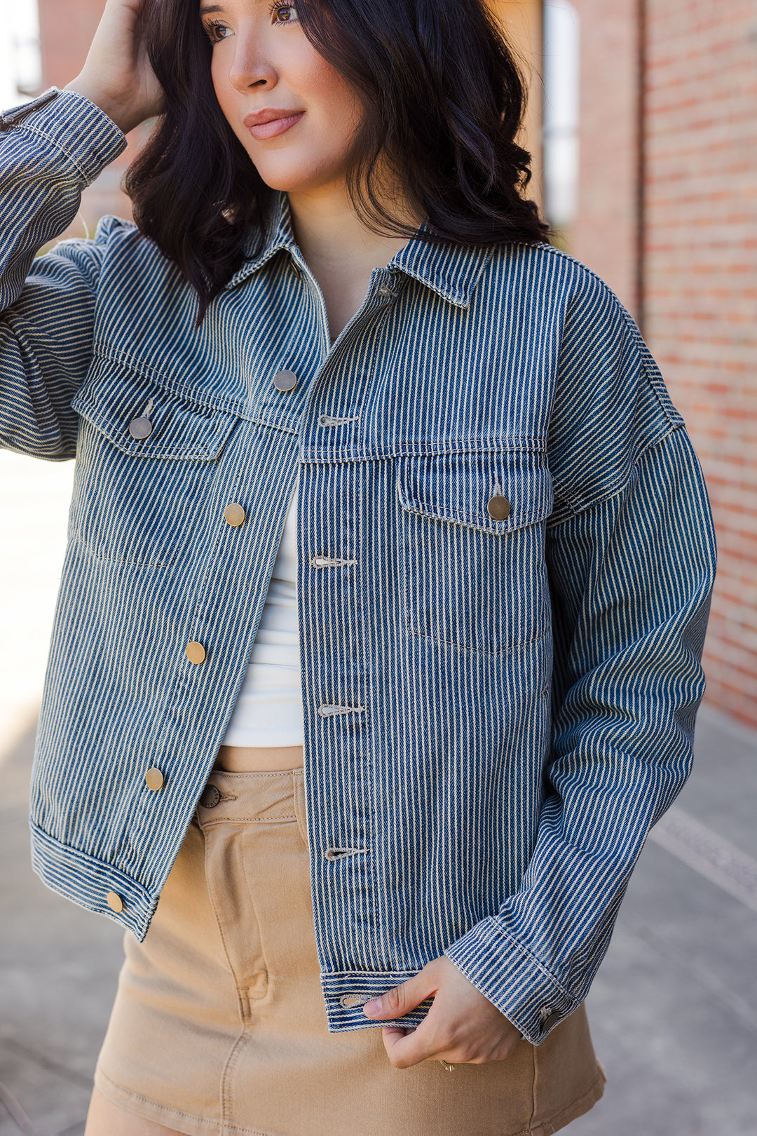 The Fine Lines Denim Jacket