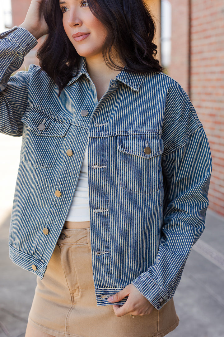 The Fine Lines Denim Jacket