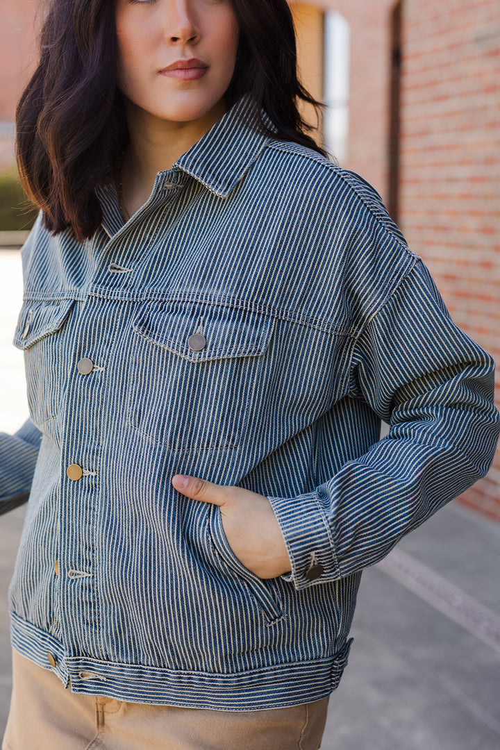 The Fine Lines Denim Jacket