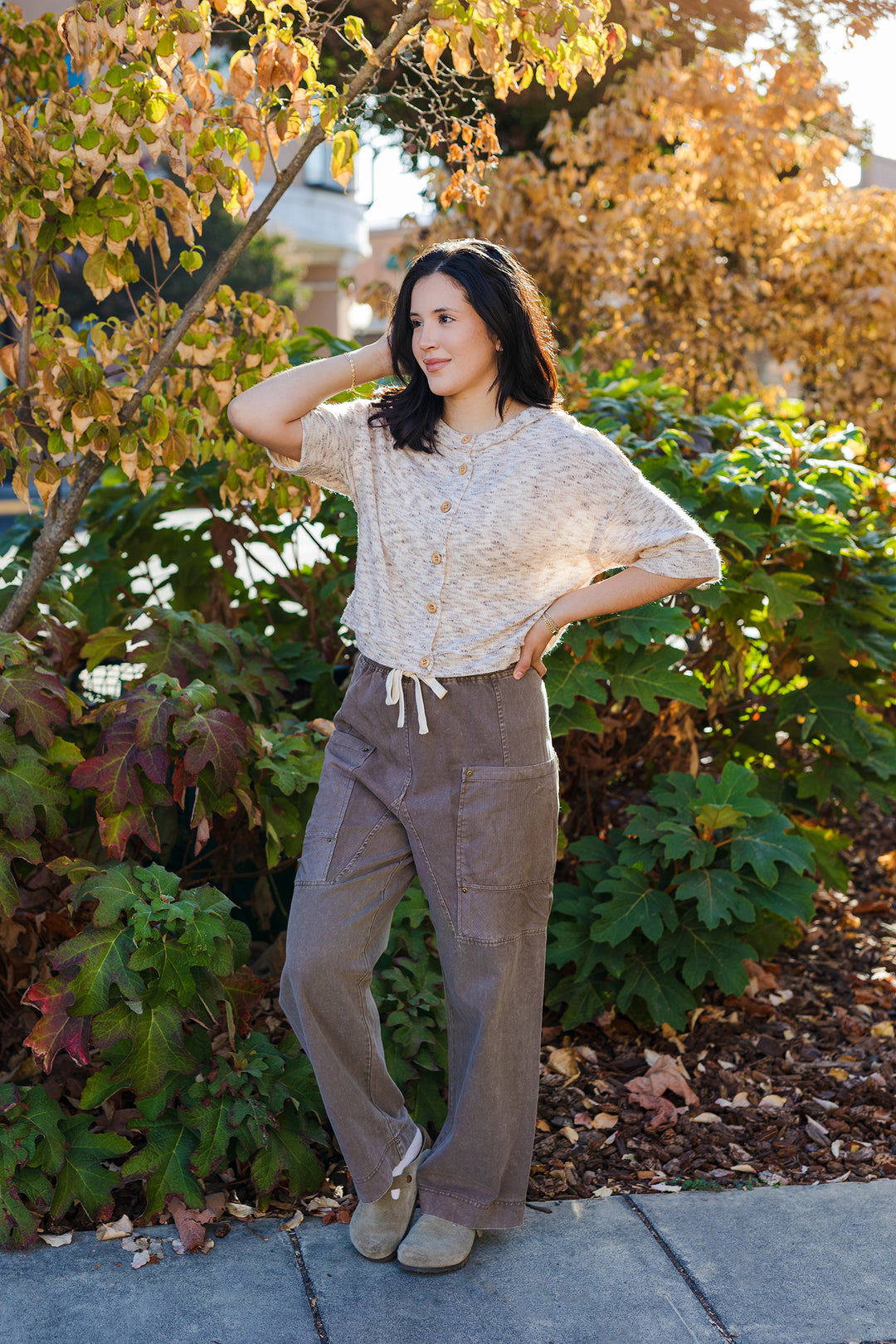 The Sunday Rodeo Button-Down Knit Top