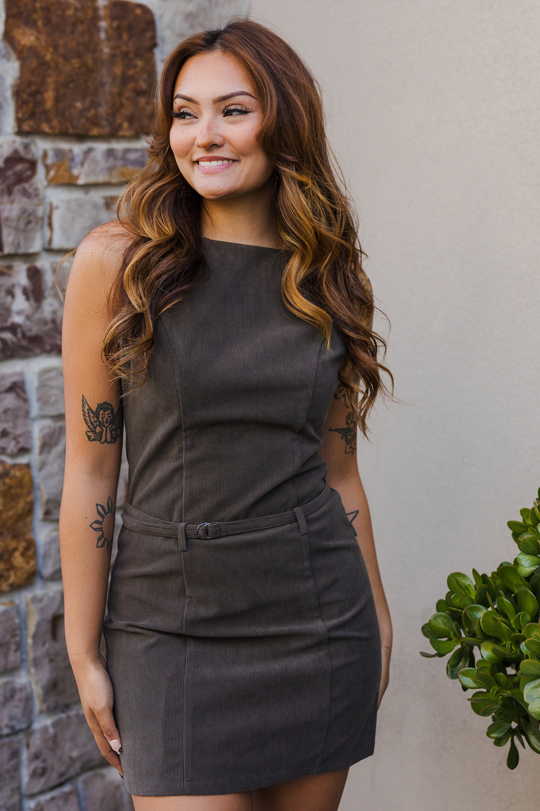 The Fall Feels Corduroy Mini Dress
