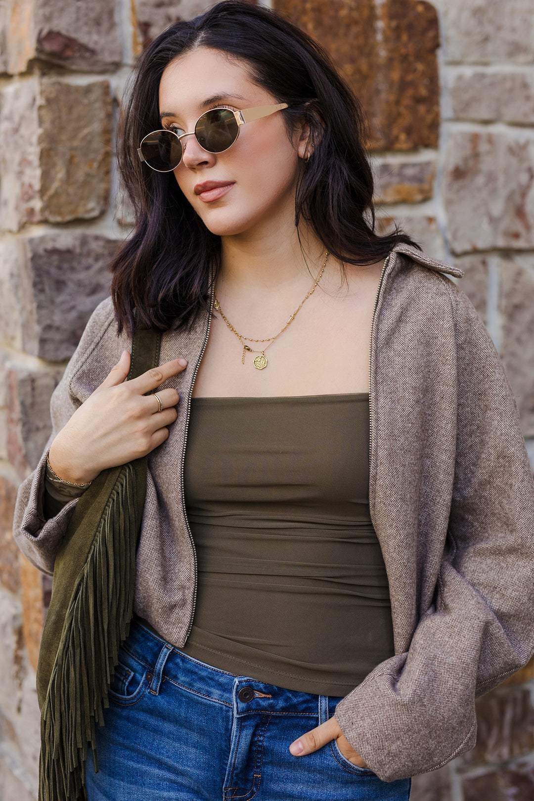 The New In Town Raglan Cropped Jacket