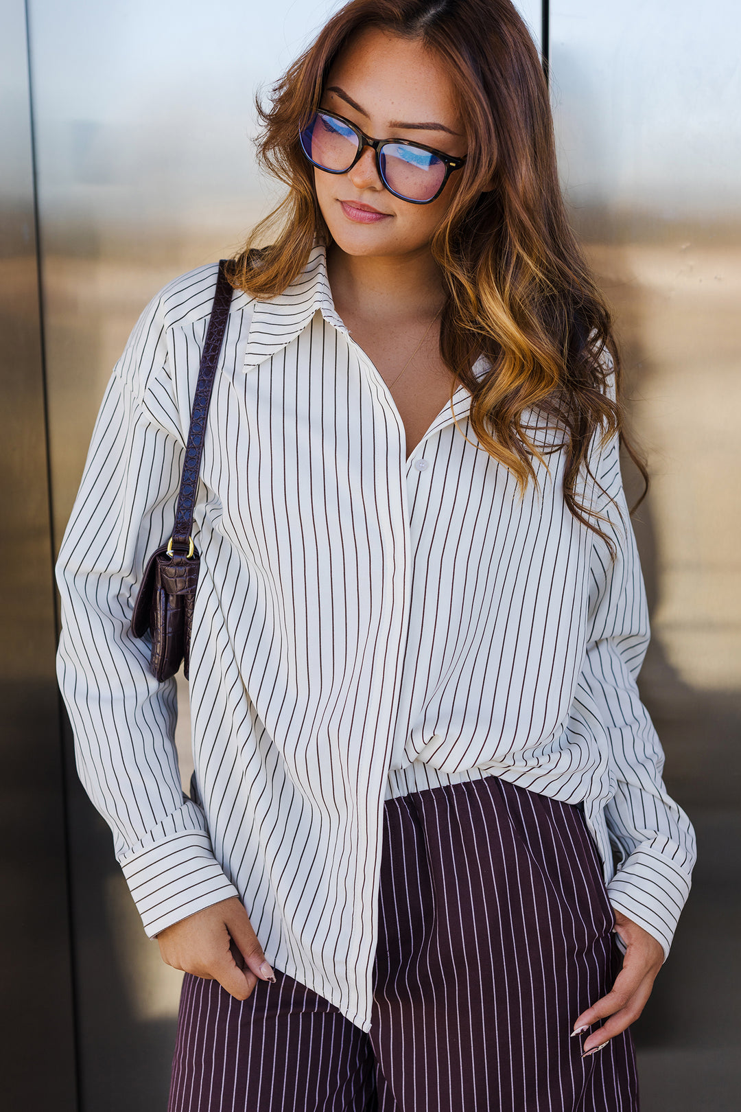 The Bridget Stripe Loose Fit Shirt