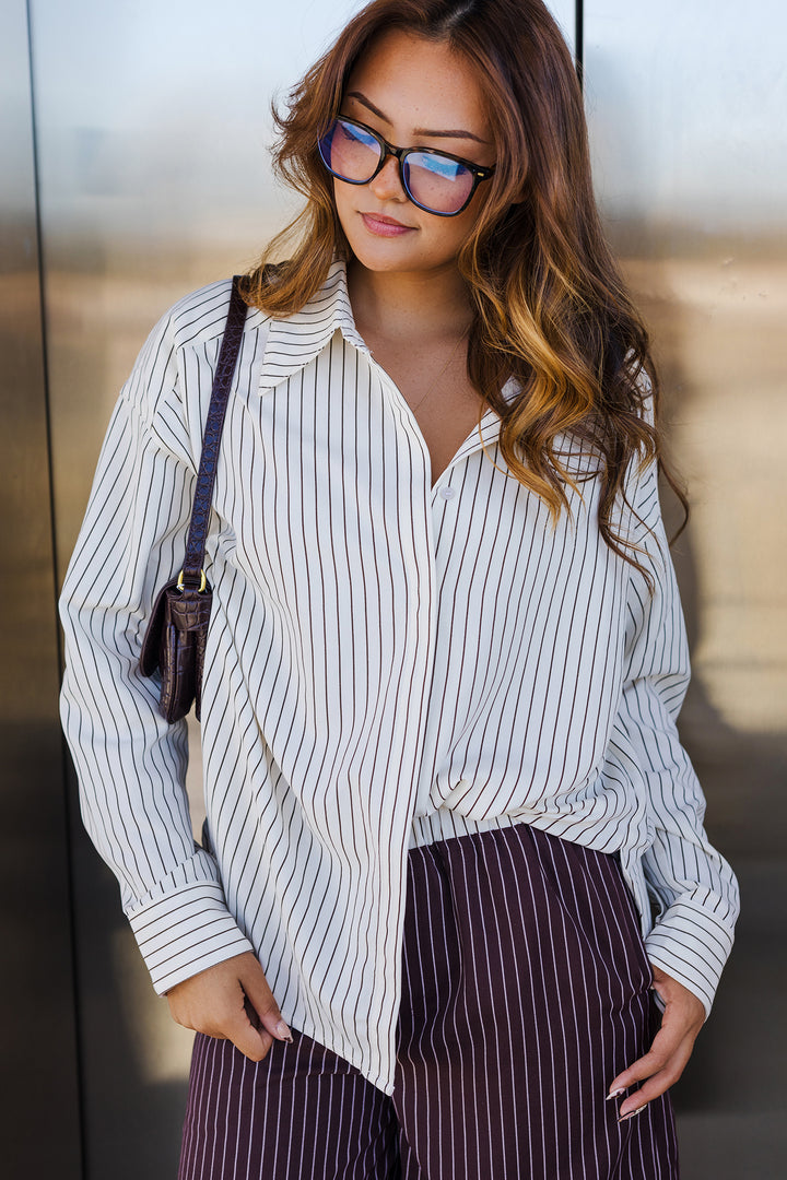 The Bridget Stripe Loose Fit Shirt