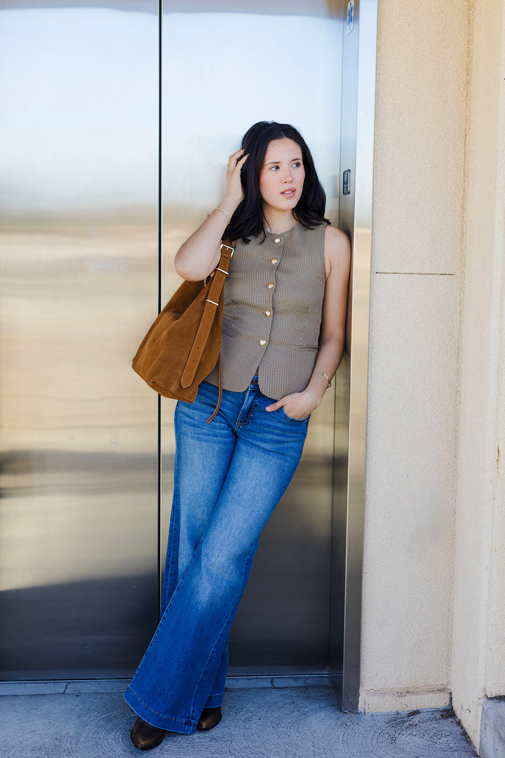The City Socialite Button Down Vest