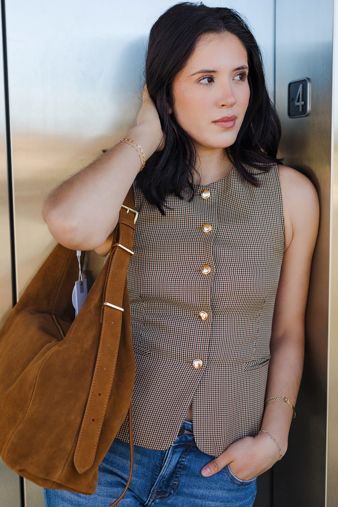 The City Socialite Button Down Vest