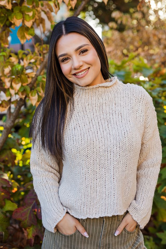The Winter Lover Rolling Hem Sweater