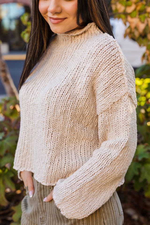 The Winter Lover Rolling Hem Sweater