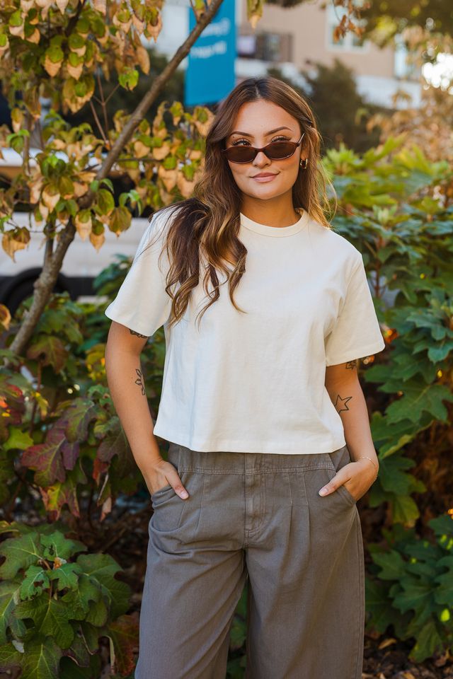 The Easy Charm Linen Knitted Tee