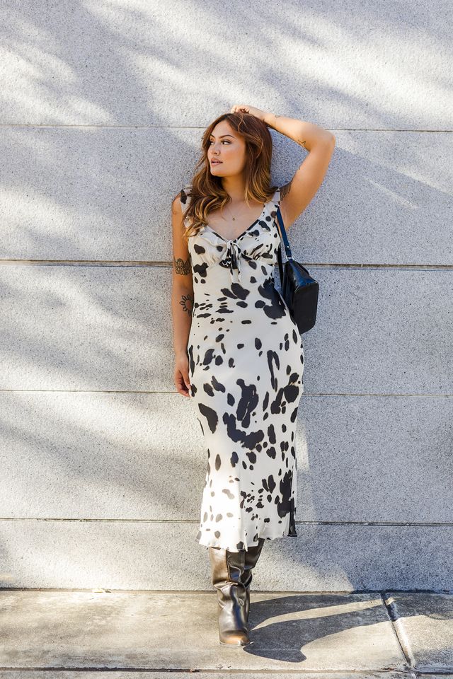 The In The Moment Ruffled Cami Midi Dress