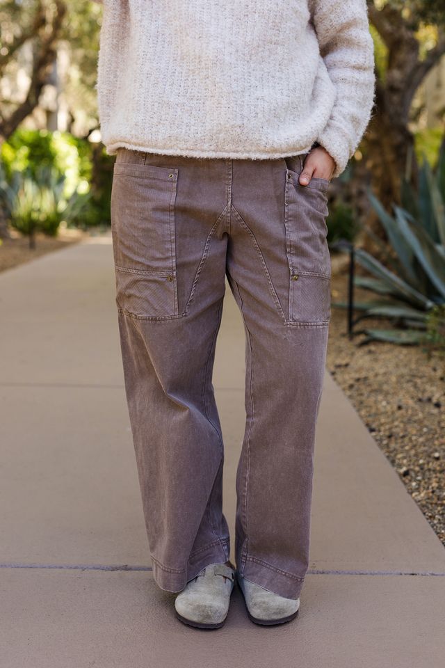 The Off-Duty Wide Leg Utility Pants