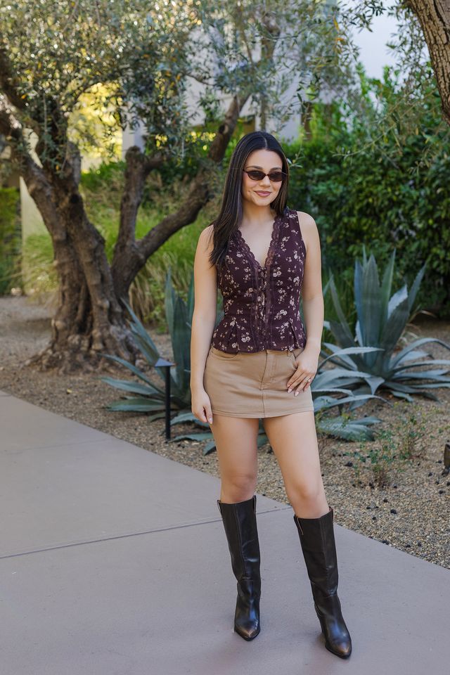 The Falling For You Floral Lace Blouse
