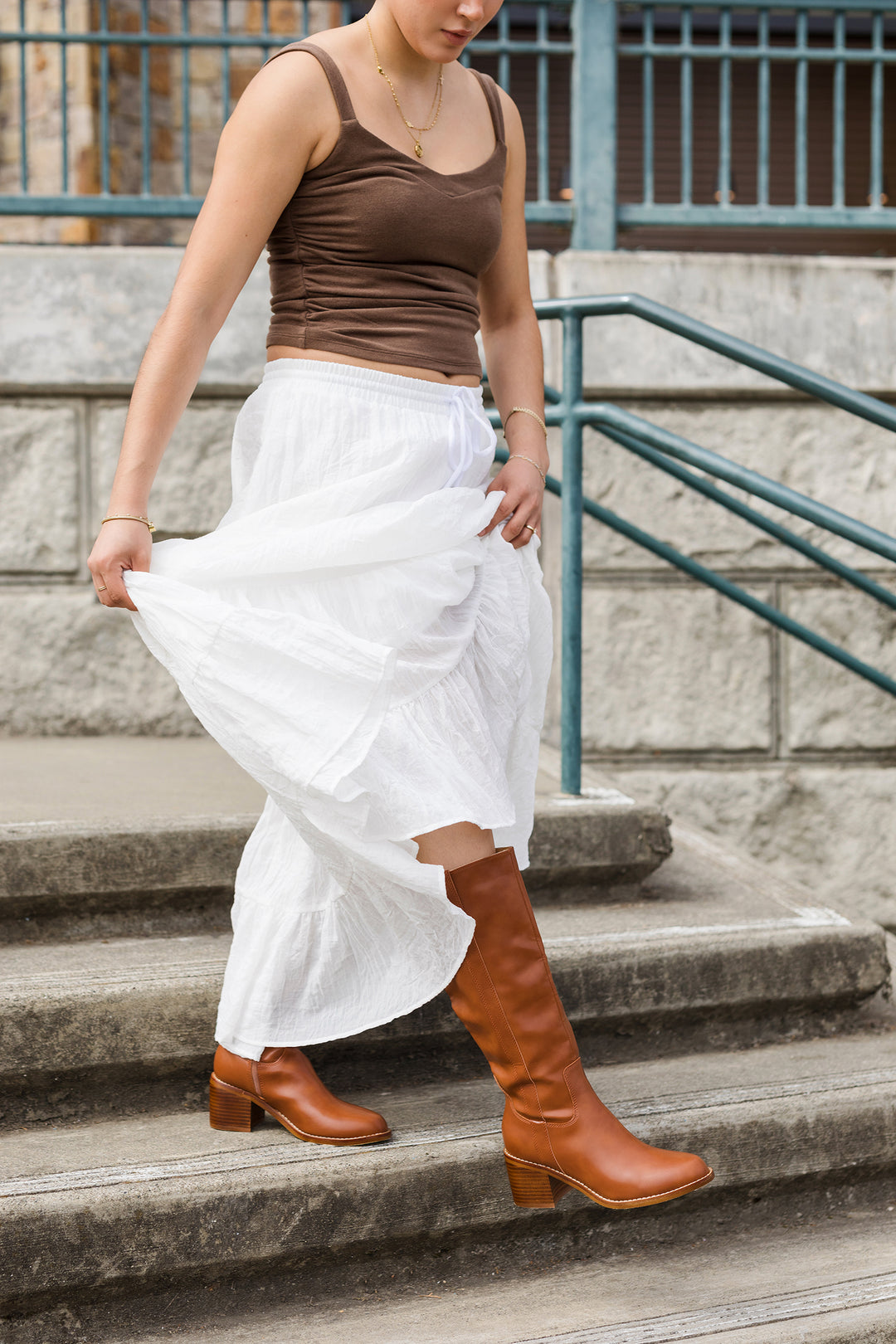 The Harriet | Brown Tall Riding Boots