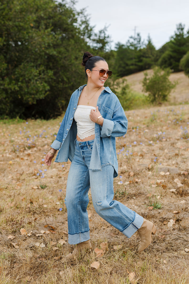 The Soft Spoken Eyelet Lace Top