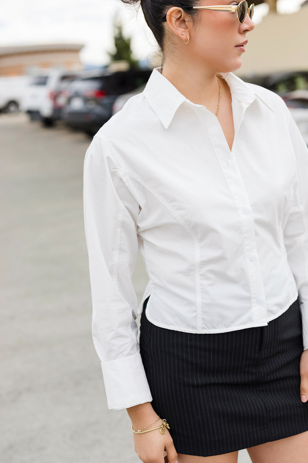 The Maddie Collared Button Up Shirt