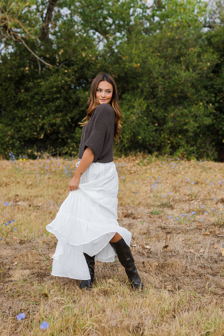 The Island Drift Tiered Maxi Skirt
