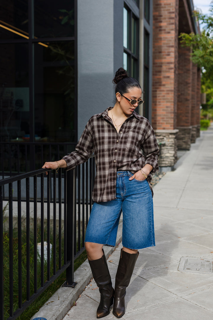The Charlotte 14" Denim Jort Shorts by Hidden
