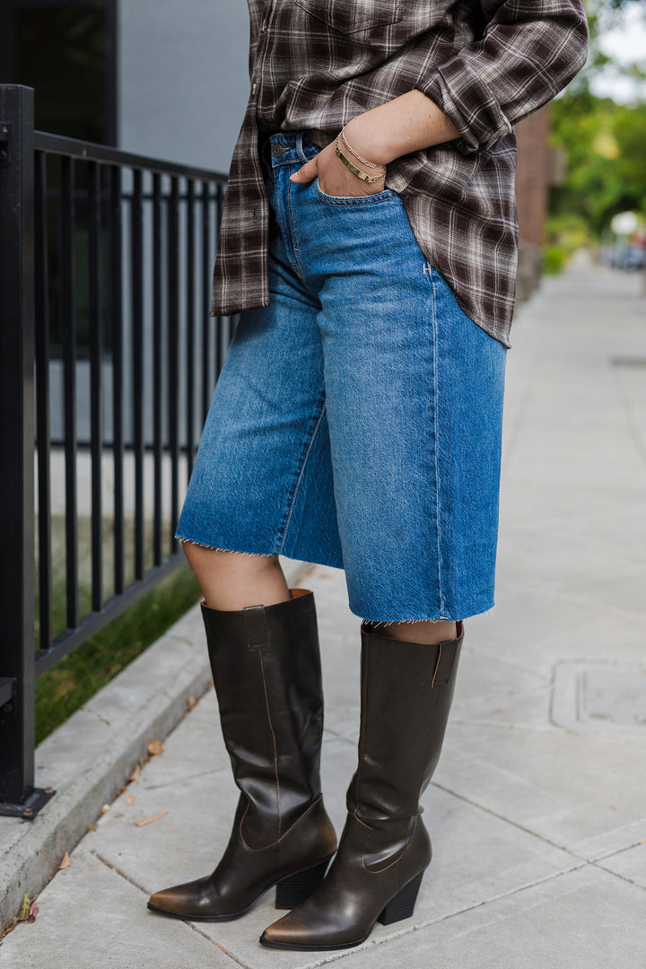 The Charlotte 14" Denim Jort Shorts by Hidden