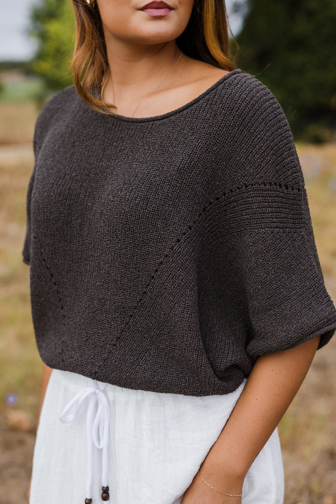 The Juniper Knit Off Shoulder Sweater