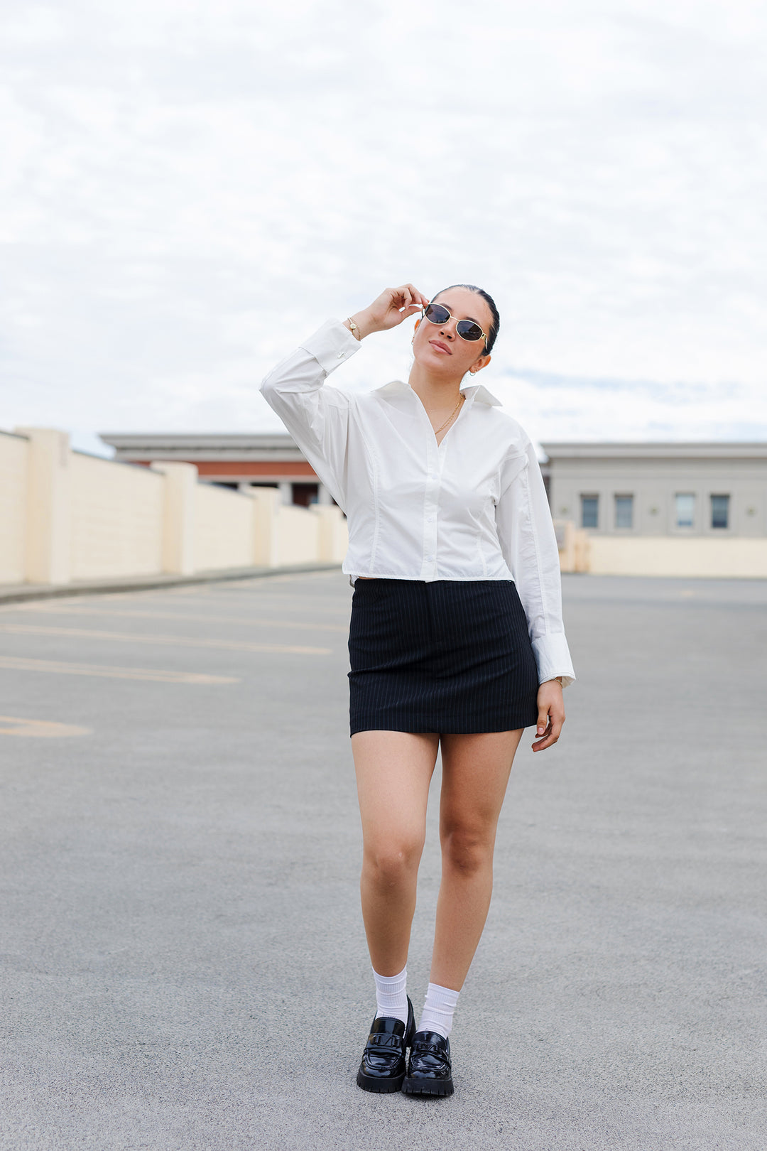 The Maddie Collared Button Up Shirt
