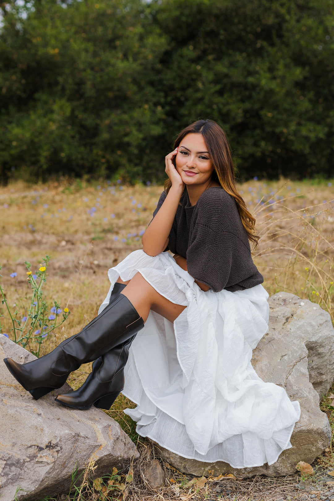 The Island Drift Tiered Maxi Skirt