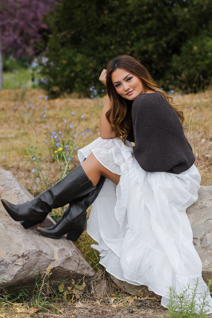 The Island Drift Tiered Maxi Skirt