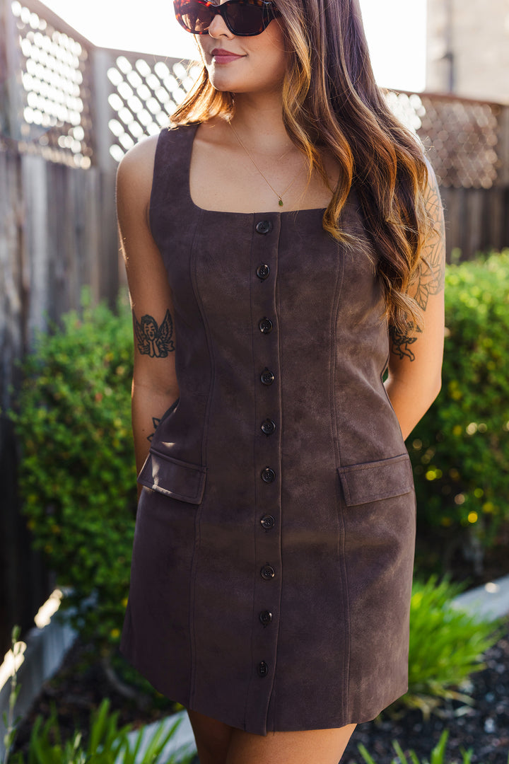 The Desert Song Suede Mini Dress