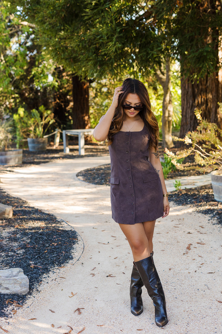 The Desert Song Suede Mini Dress