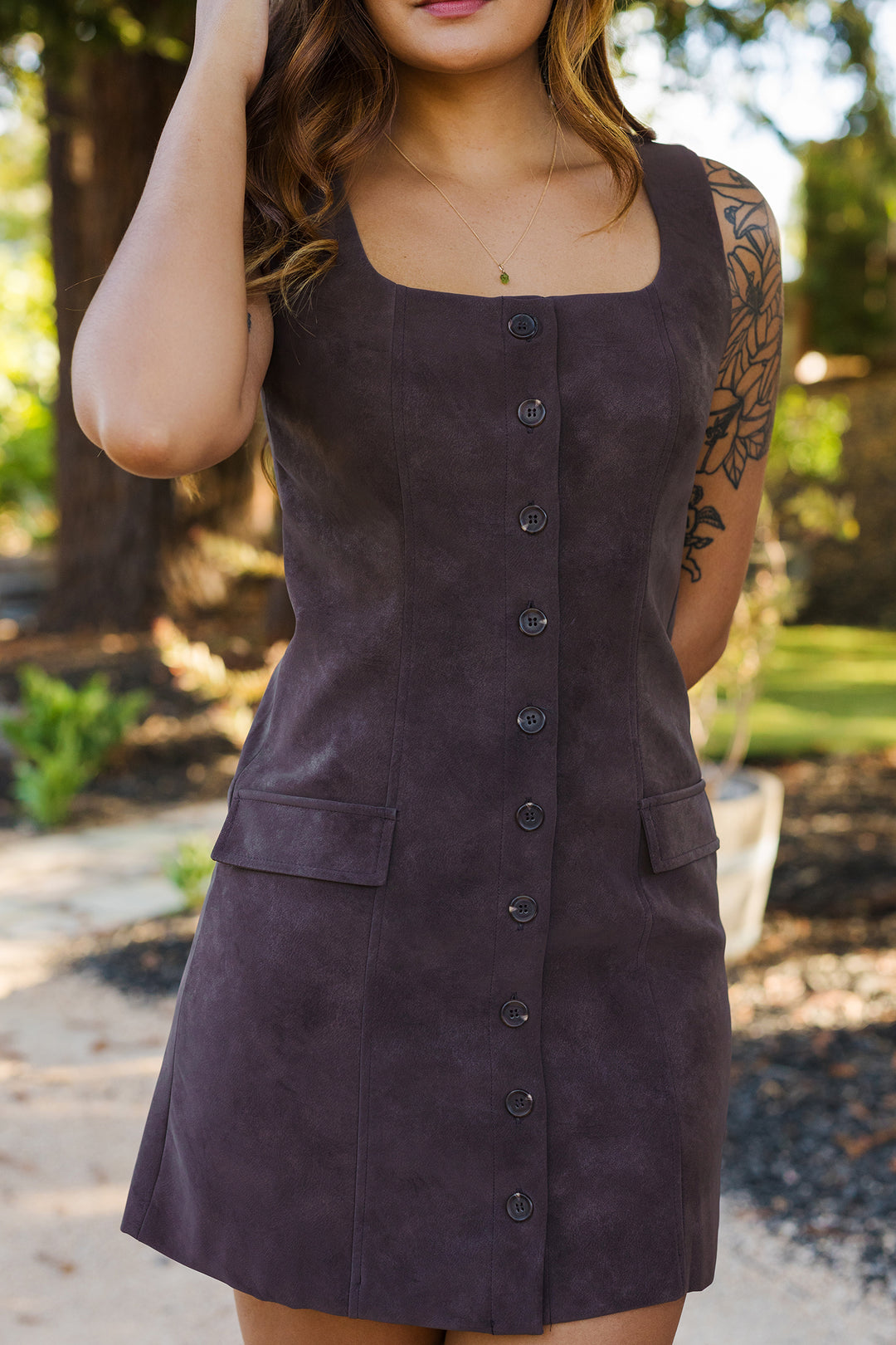The Desert Song Suede Mini Dress