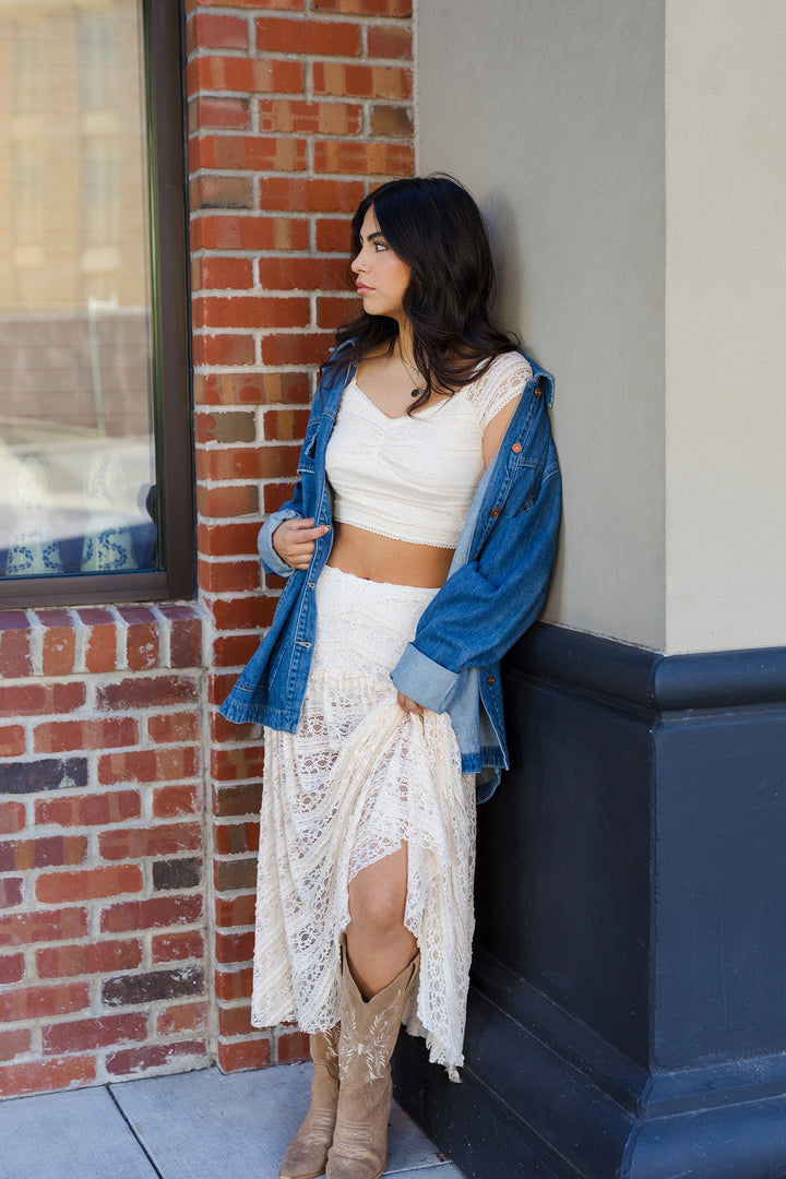 The Daydream Lace Midi Skirt
