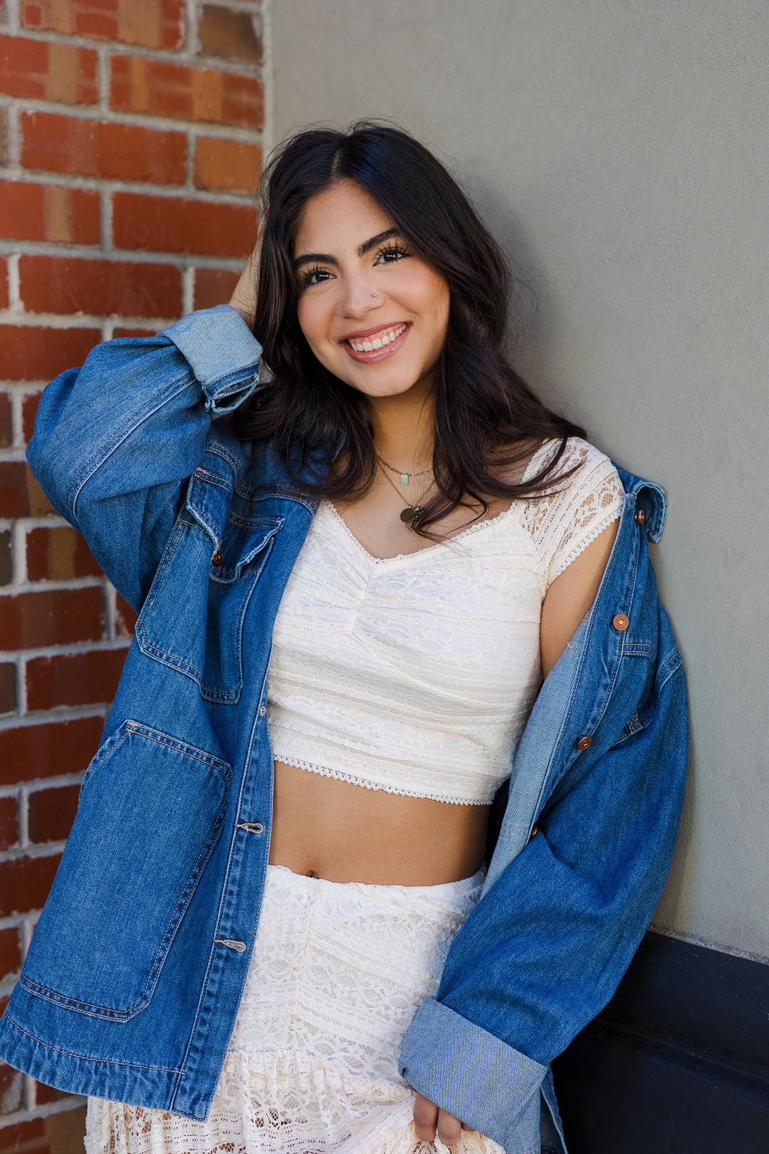 The Daydream Lace Cap Sleeve Crop Top