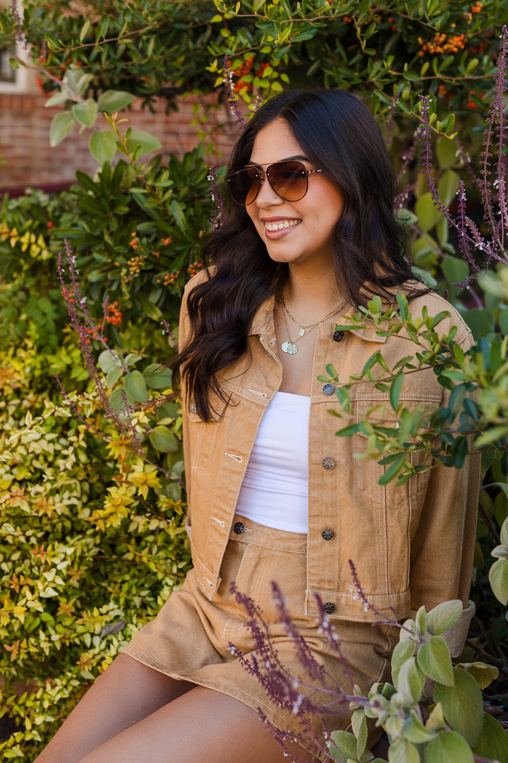 The George Town Brown Denim Jacket