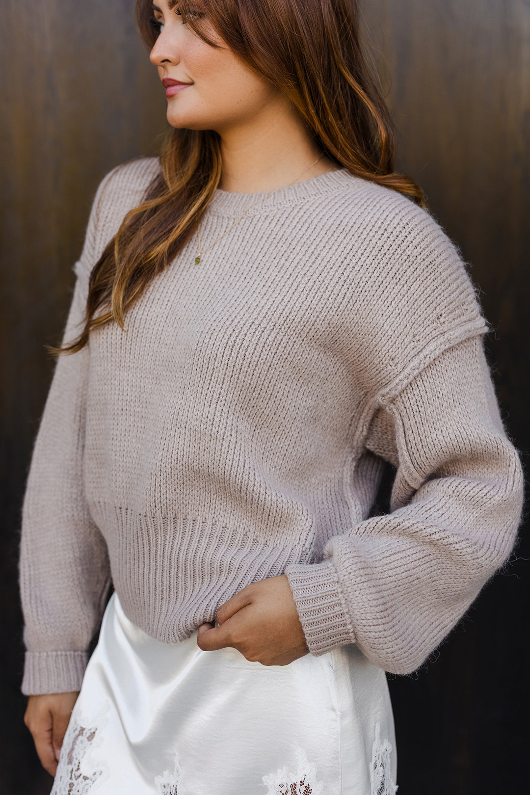 The Sandstone Drop-Shoulder Sweater