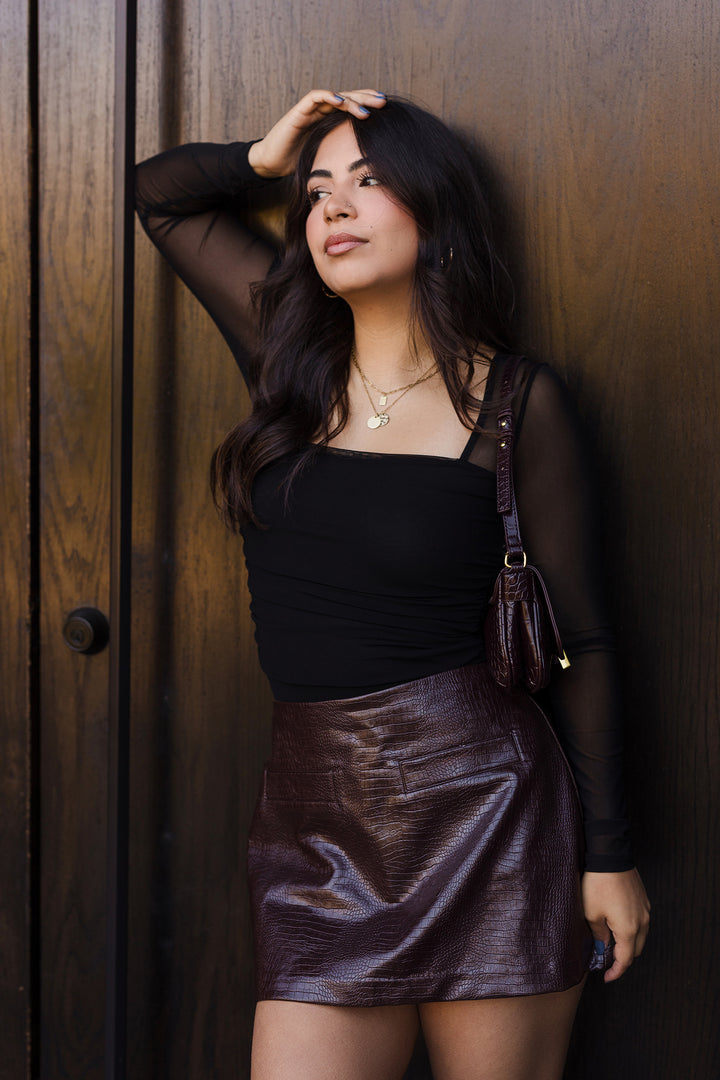 The Better Than Basic Sheer Long Sleeve Top