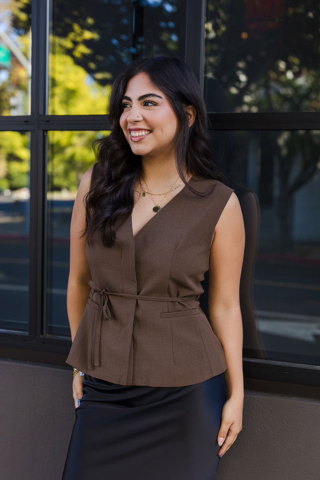 The Taylor Tie-Waist Vest