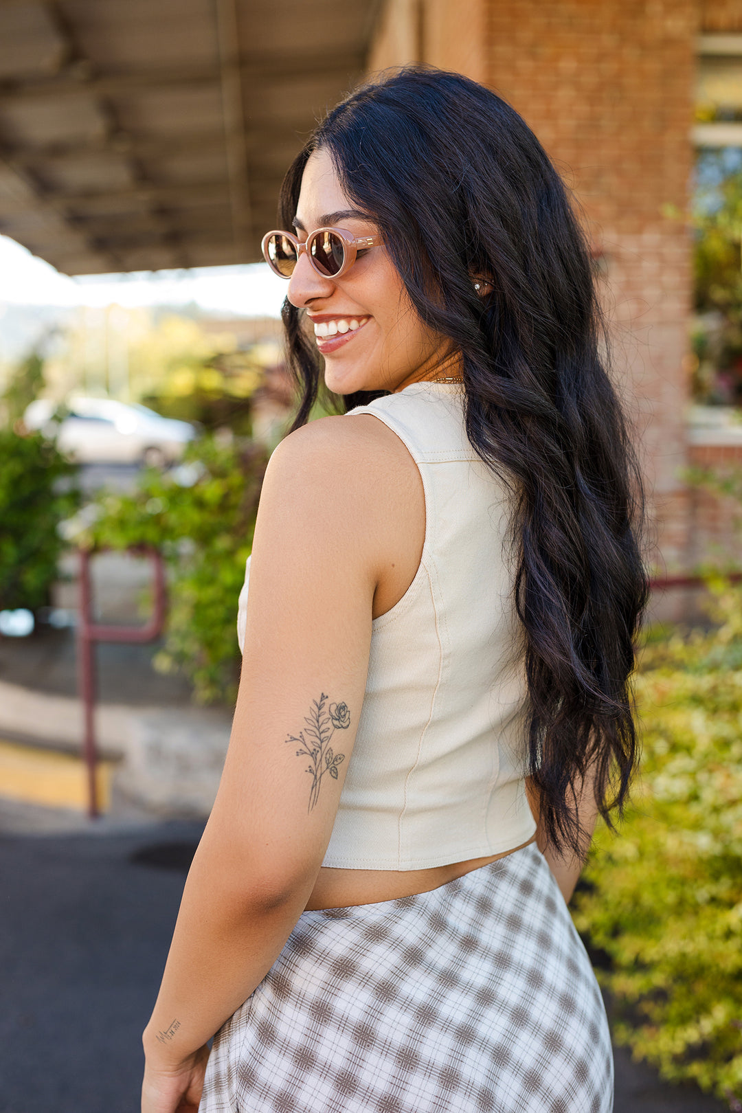 The Avenue Cropped Vest