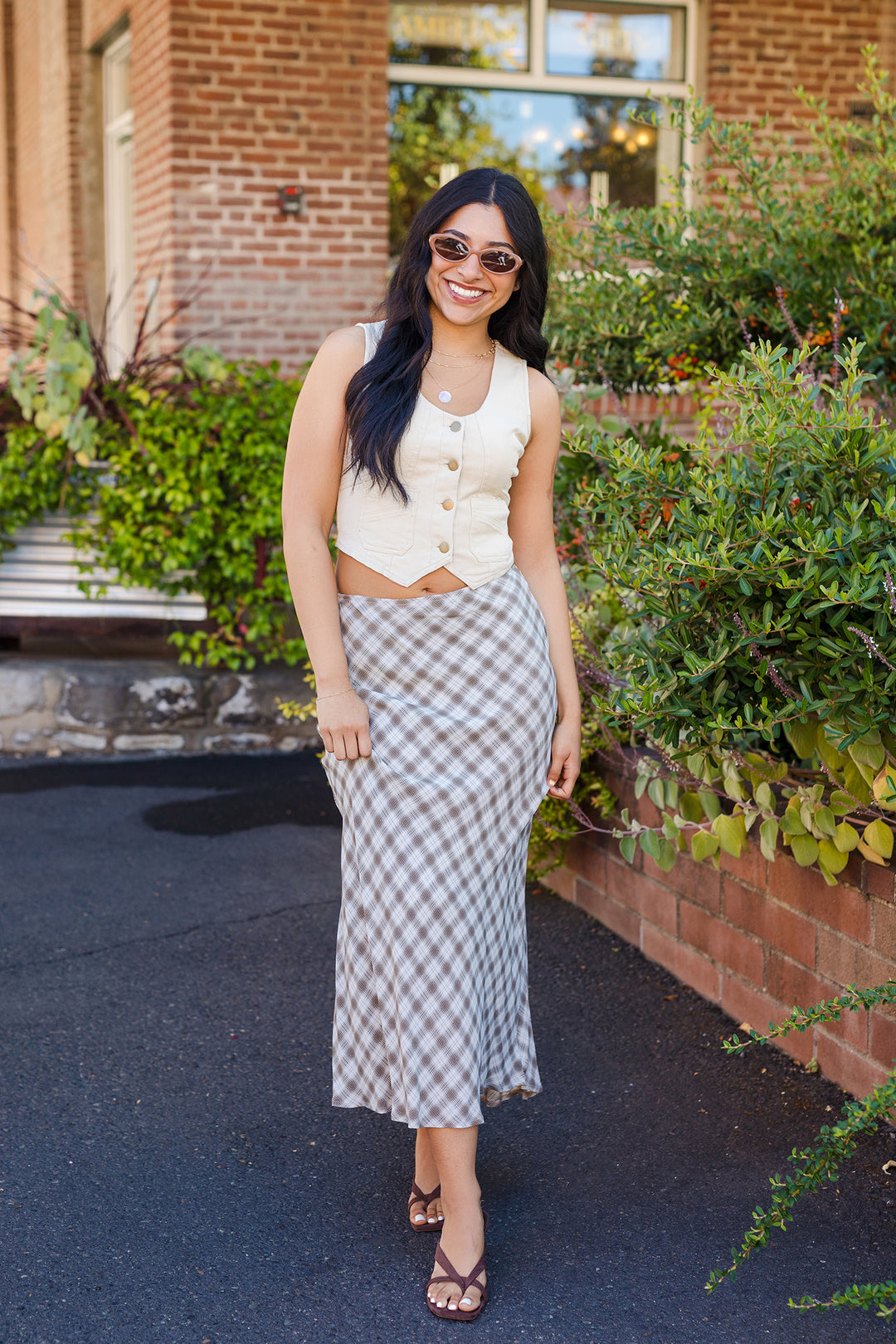 The Avenue Cropped Vest