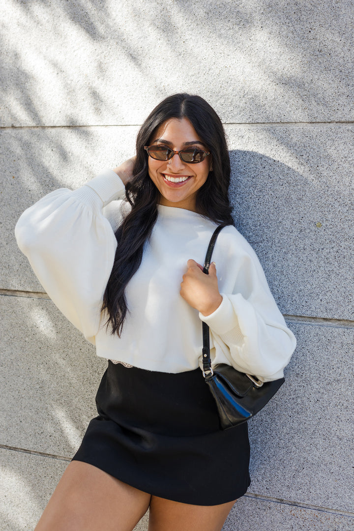 The Shoreline Knit Dolman Sleeve Pullover