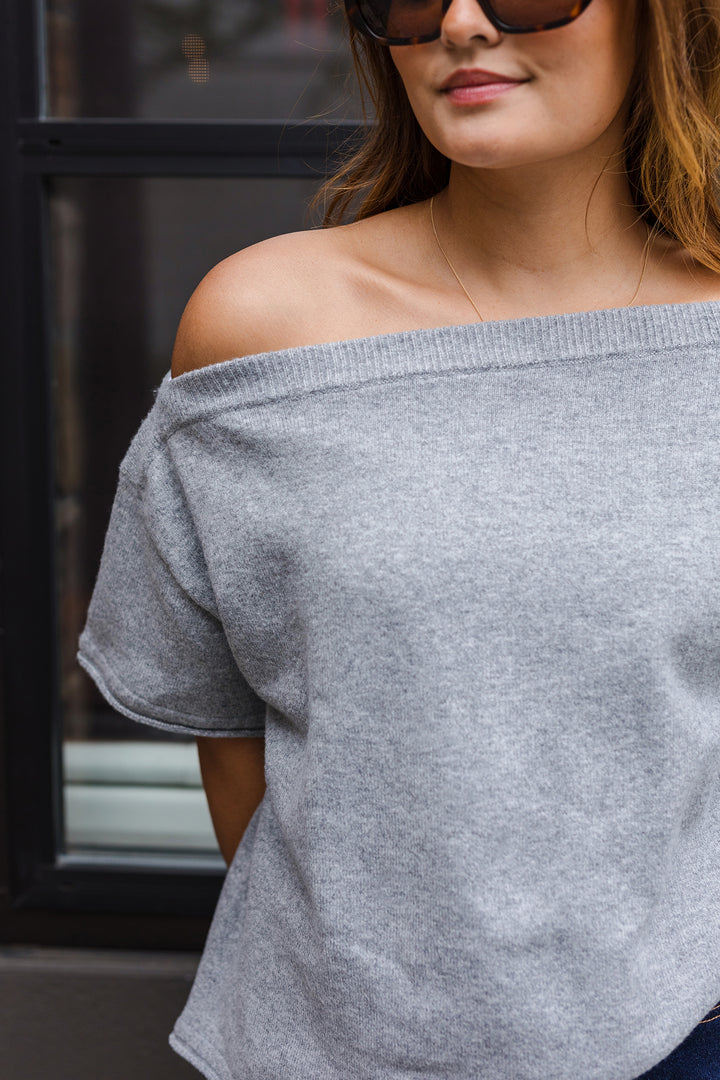 The Study Date Off-Shoulder Top