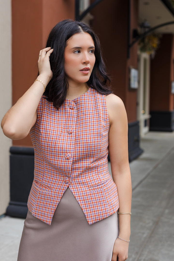 The Academy Houndstooth Vest