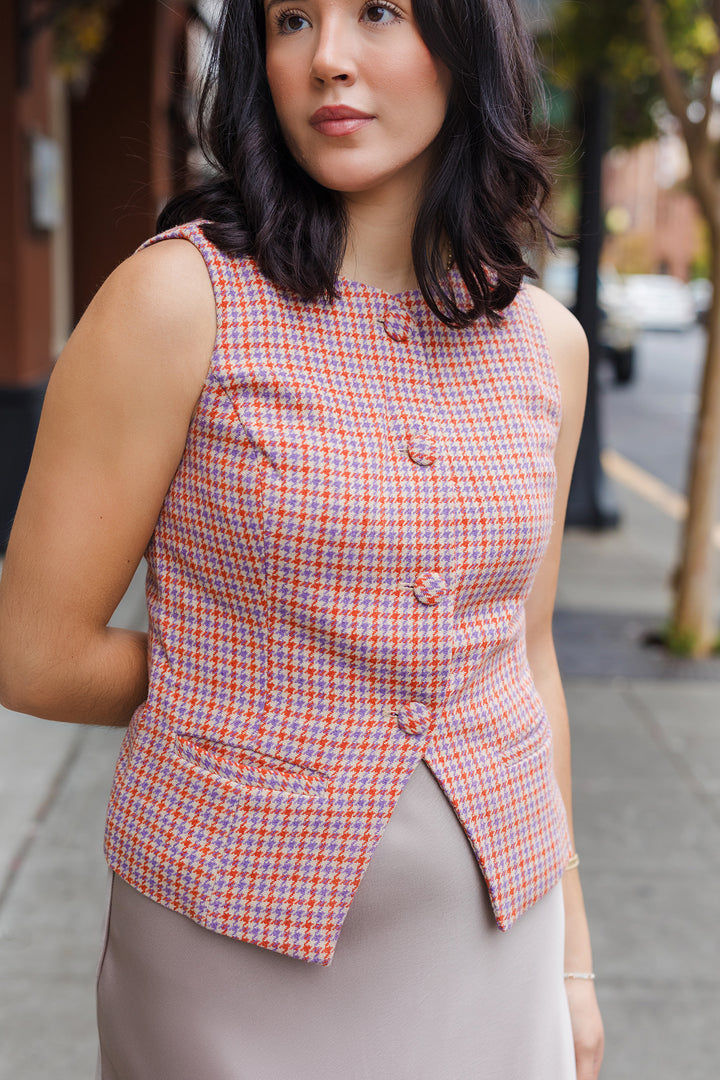 The Academy Houndstooth Vest