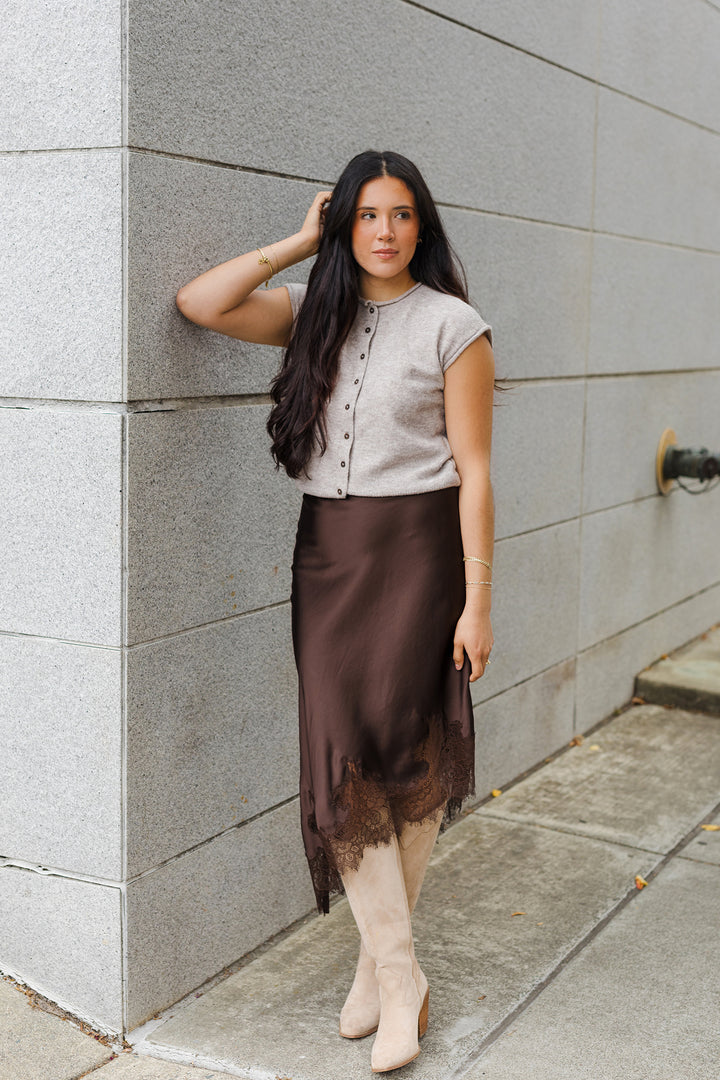 The Simple Things Sleeveless Cardigan