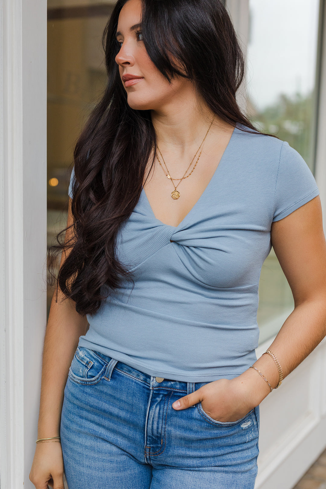 The Everyday Staple V-Neck Top