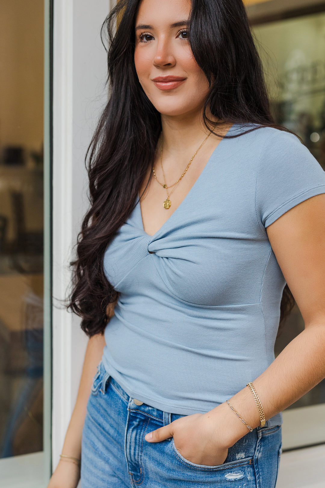 The Everyday Staple V-Neck Top