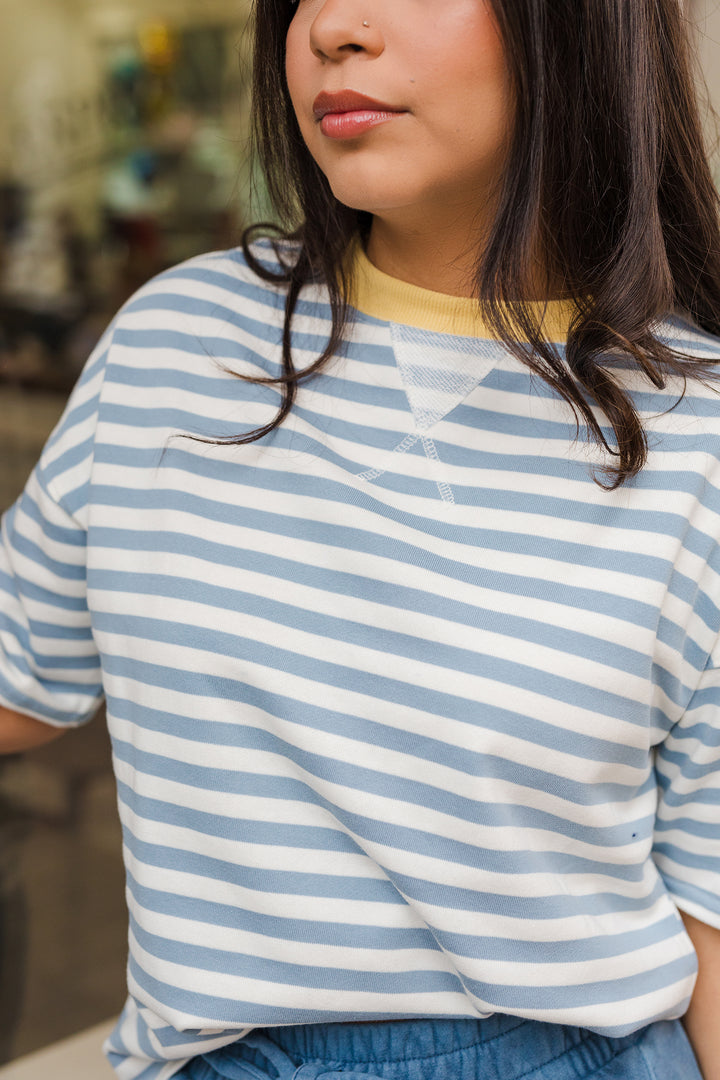 The Hayden Striped Ringer Tee