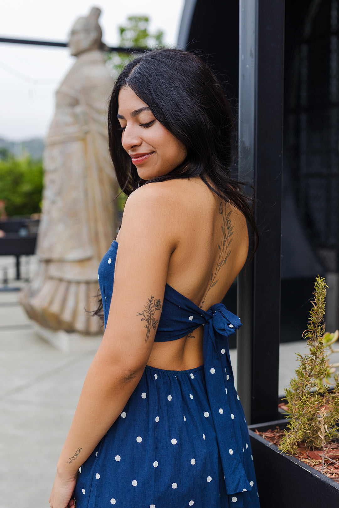 The Evening Star Polka Dot Maxi Dress