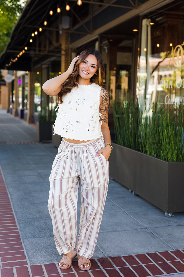 The Free Fall Striped Parachute Pants