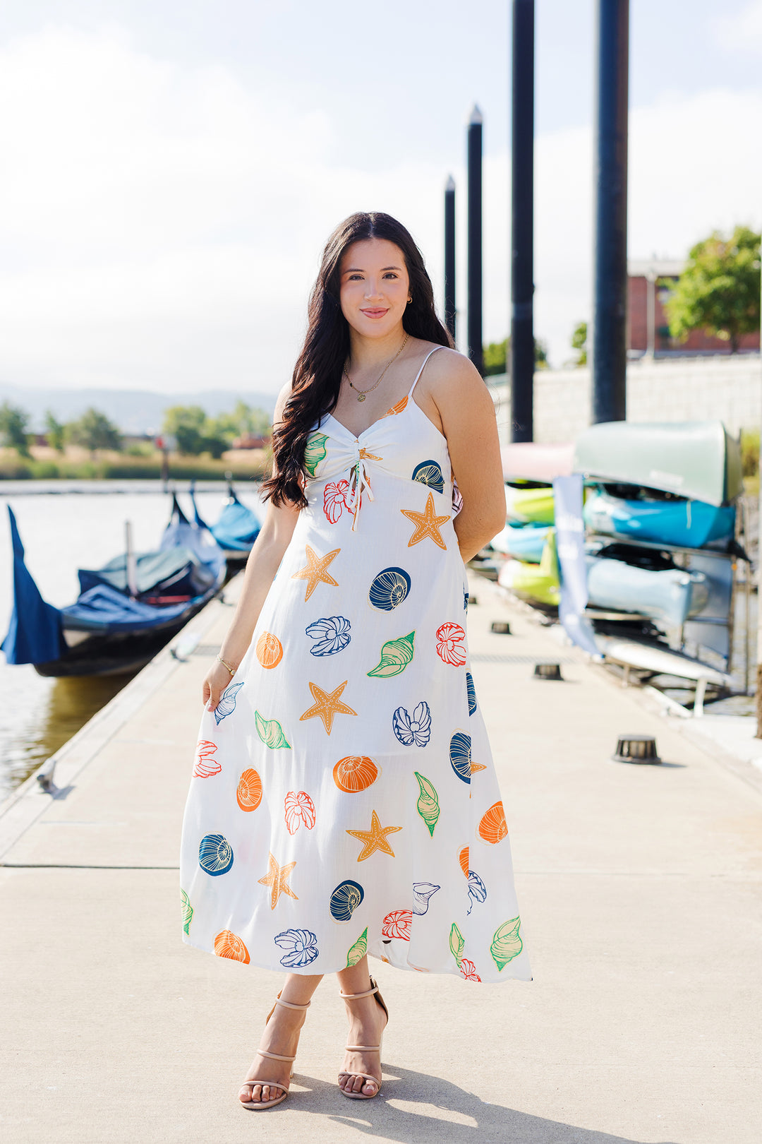 The Paradise Postcard Midi Dress