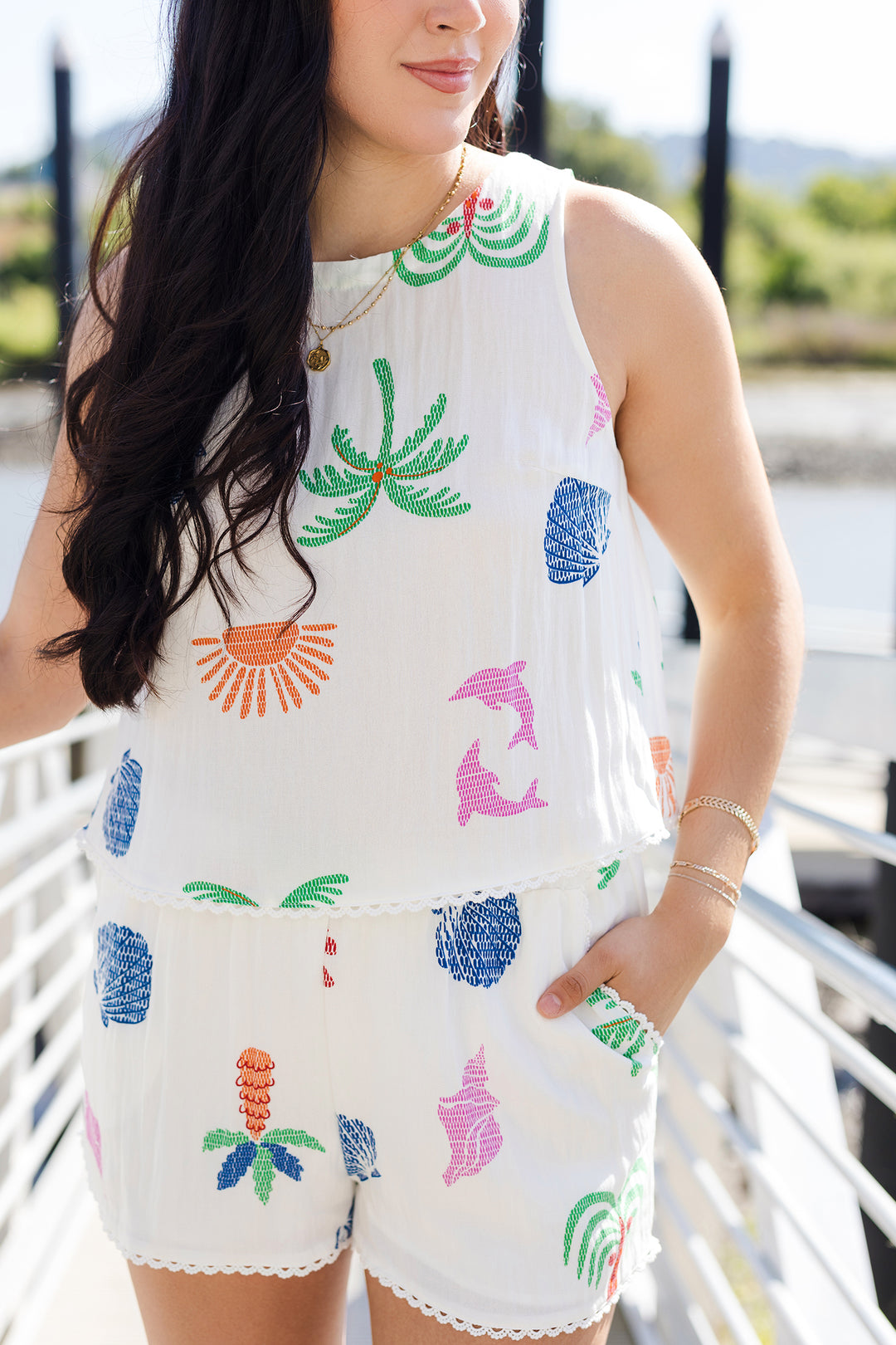 The Coconut Cove Tank Top & Shorts Set