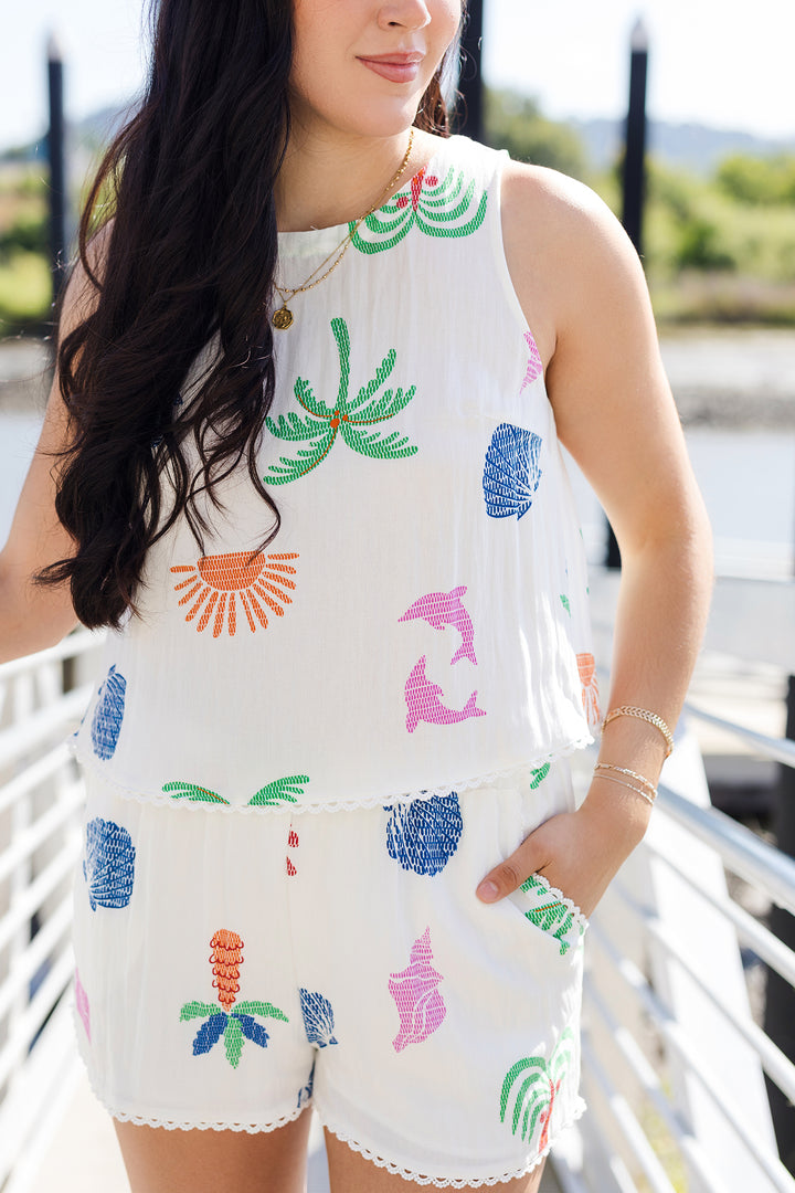 The Coconut Cove Tank Top & Shorts Set